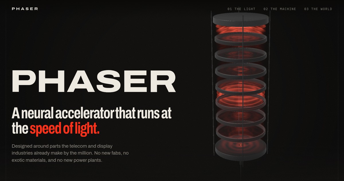 The PHASER optical cavity, rendered from its wave simulation